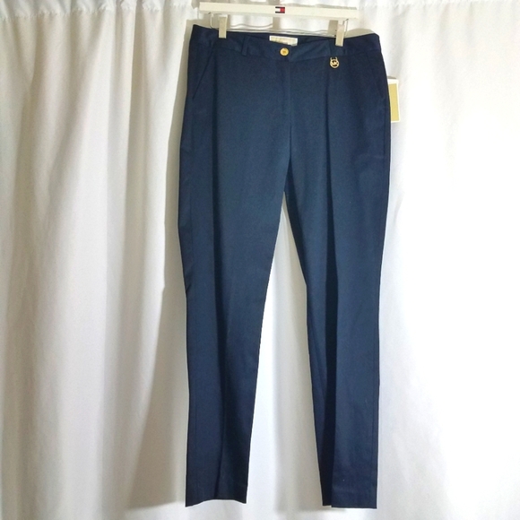 Michael by Michael Kors Navy Pants Size 8 NWT - Picture 1 of 12